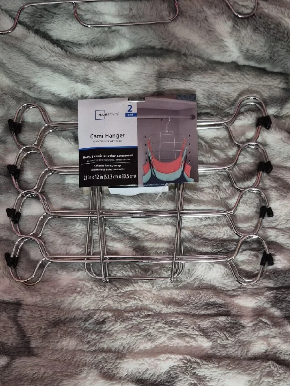 3 Chrome Multi-Tier Cami & Scarf Hangers